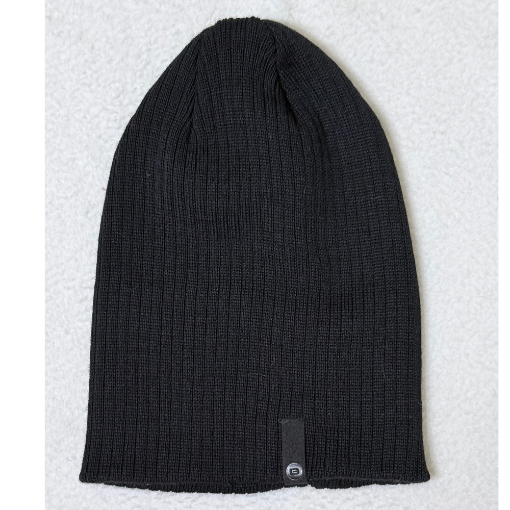 Bula Winter Beanie Hat Black Wool Blend